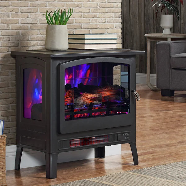 Bayside Furnishings Infrared Electric Fireplace Stove Heater