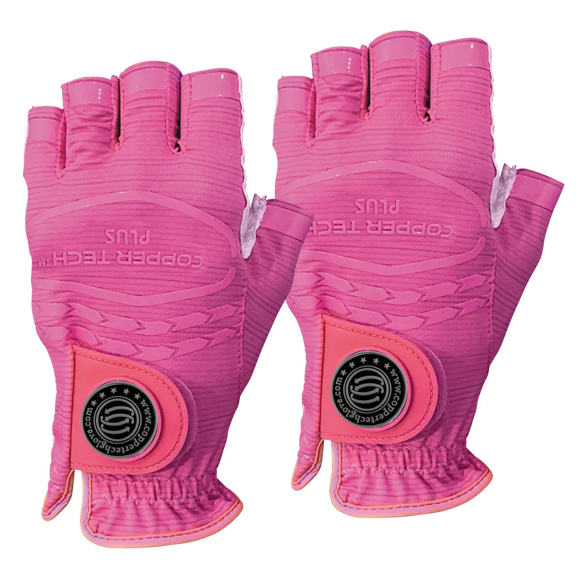 Copper Tech Women's Half Golf Glove, 2-pack
