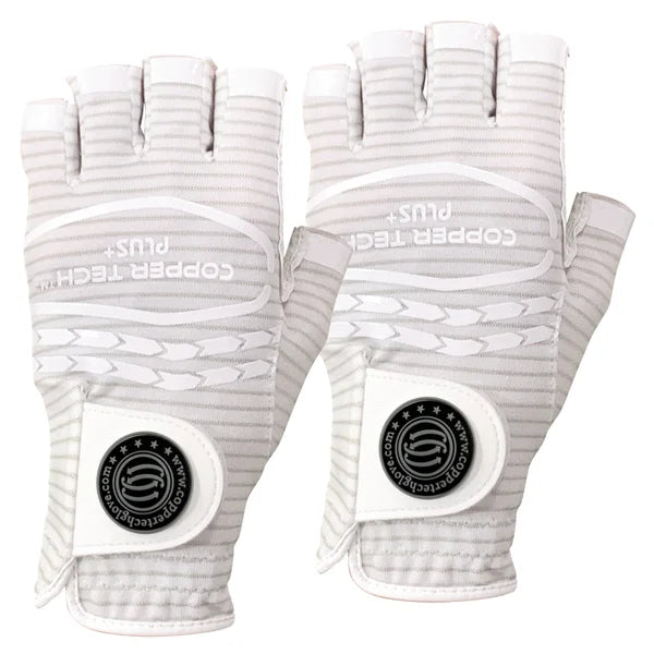 Copper Tech Women's Half Golf Glove, 2-pack