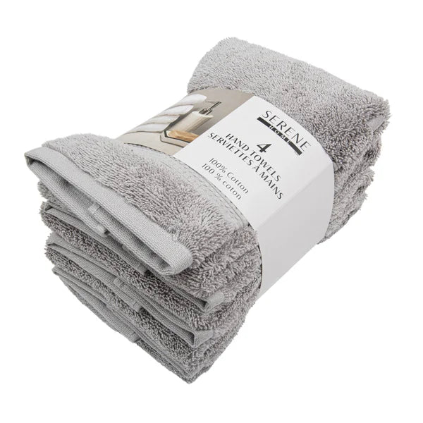 Serene Home Collection Hand Towel, 4-pack