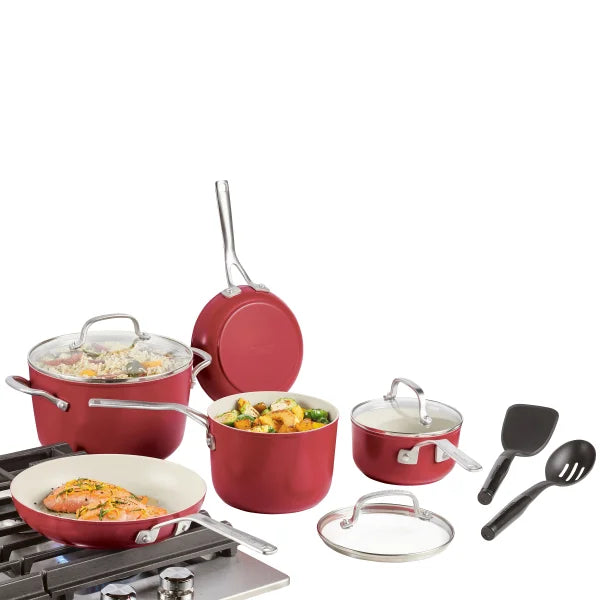 KitchenAid Forged Cookware with Ceramic Coating, 10-pieces