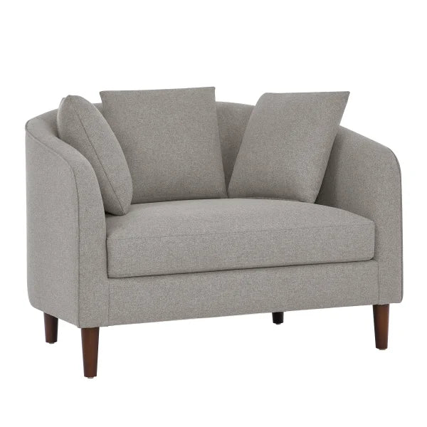 Thomasville Fabric Chair With Storage Ottoman