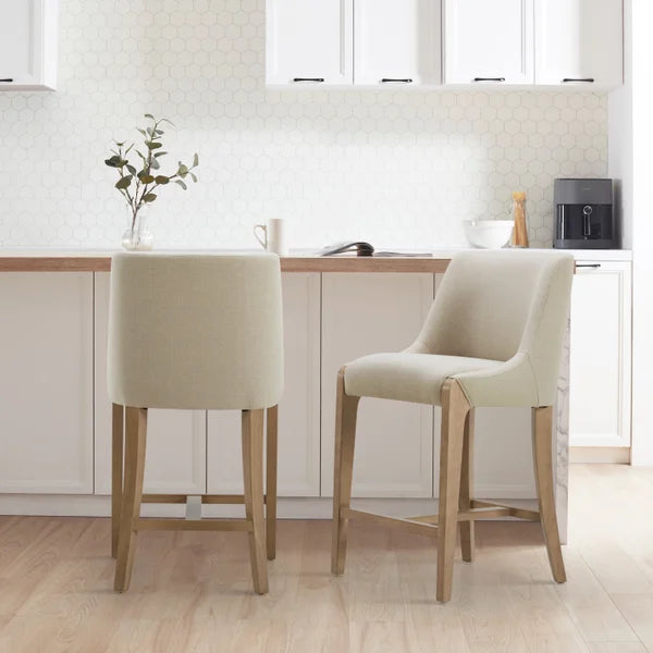 Aiden & Ivy Fabric Counter Stool, 2-pack