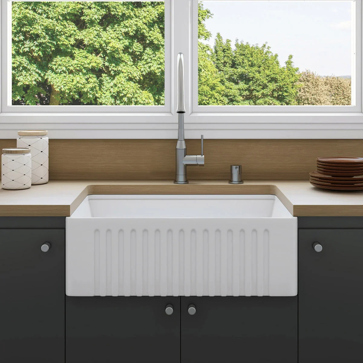 Appollo Madeline Ceramic Farmhouse Kitchen Sink