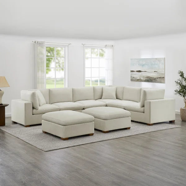 Thomasville Lowell 8-piece Fabric Modular Sectional