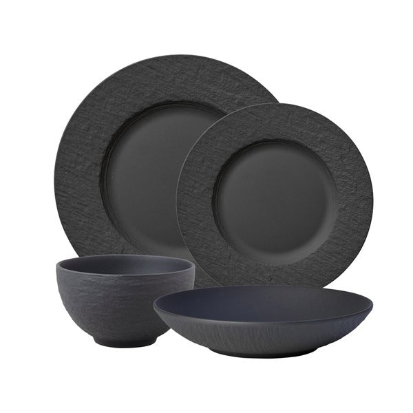 Villeroy & Boch Manufacture Rock Place Setting, 4-piece