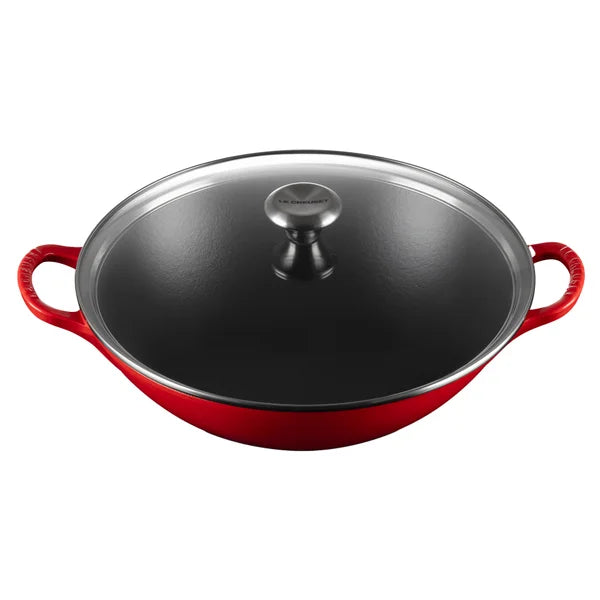 Le Creuset Signature Wok with Glass Lid, 4.8 L