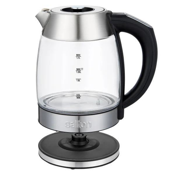 Salton Variable Temperature Touch Control Kettle 1.7 L with Removable Tea Steeper