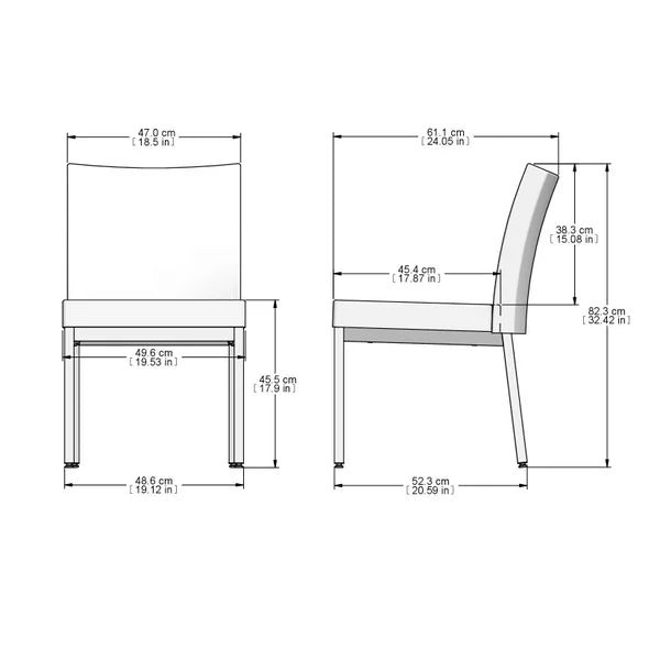 Amisco Drift Dining Chair, 2-pack