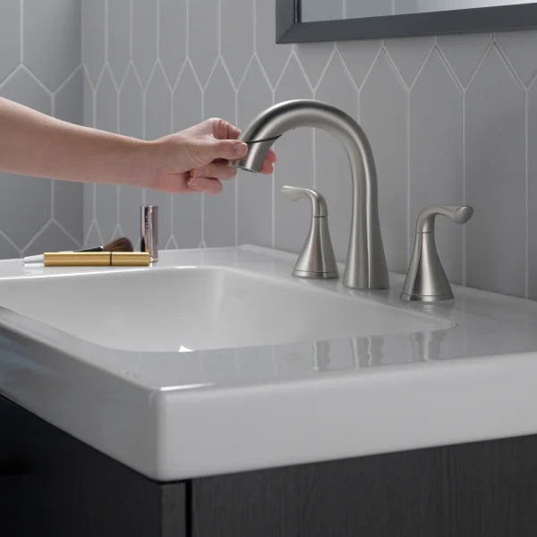 Delta Lampard Two-Handle Pull-Down Bathroom Faucet