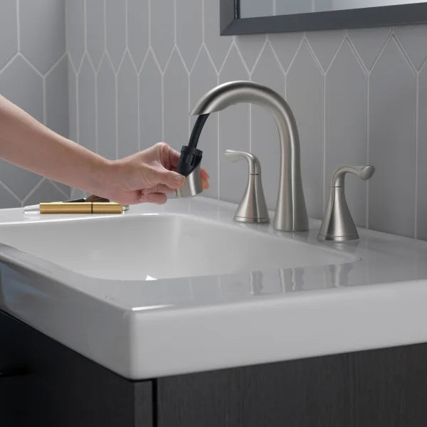 Delta Lampard Two-Handle Pull-Down Bathroom Faucet