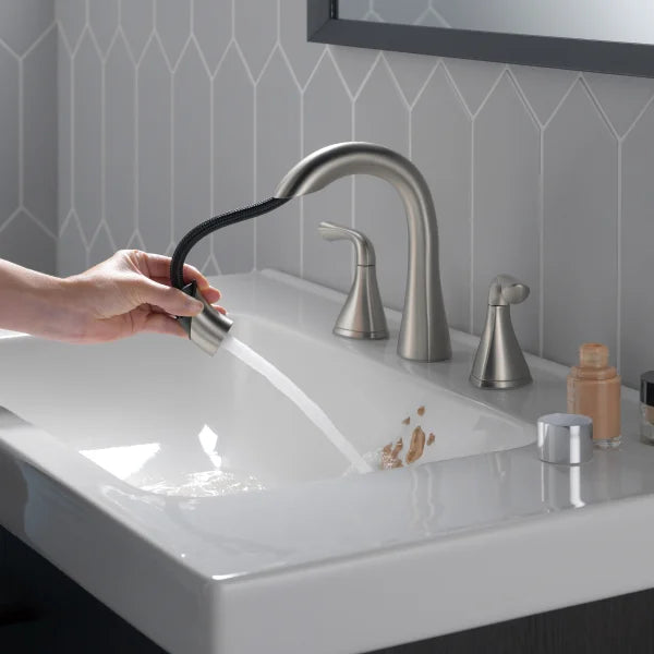 Delta Lampard Two-Handle Pull-Down Bathroom Faucet