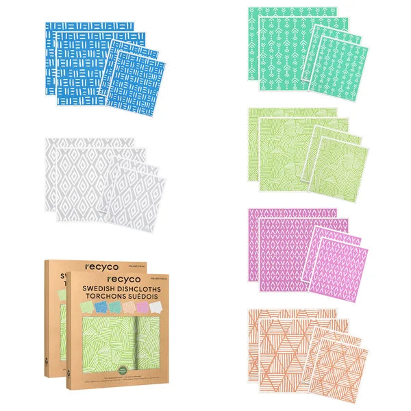Recyco Swedish Dishcloths, 24-pack