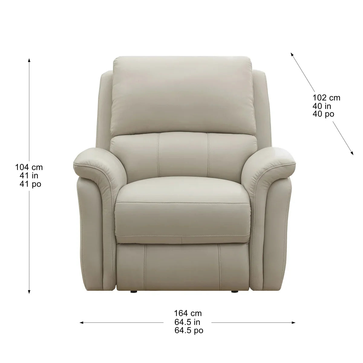 Prospera Home Marner Top grain Leather Power Reclining Chair