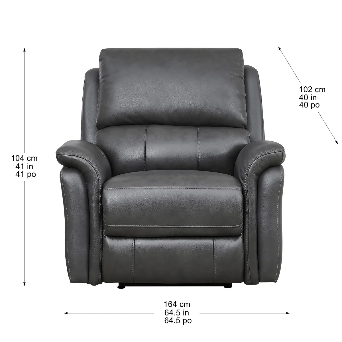 Prospera Home Marner Top grain Leather Power Reclining Chair