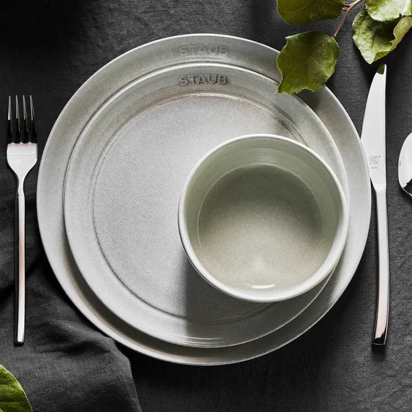 Staub Dining Line White Truffle Dinnerware, 12-piece