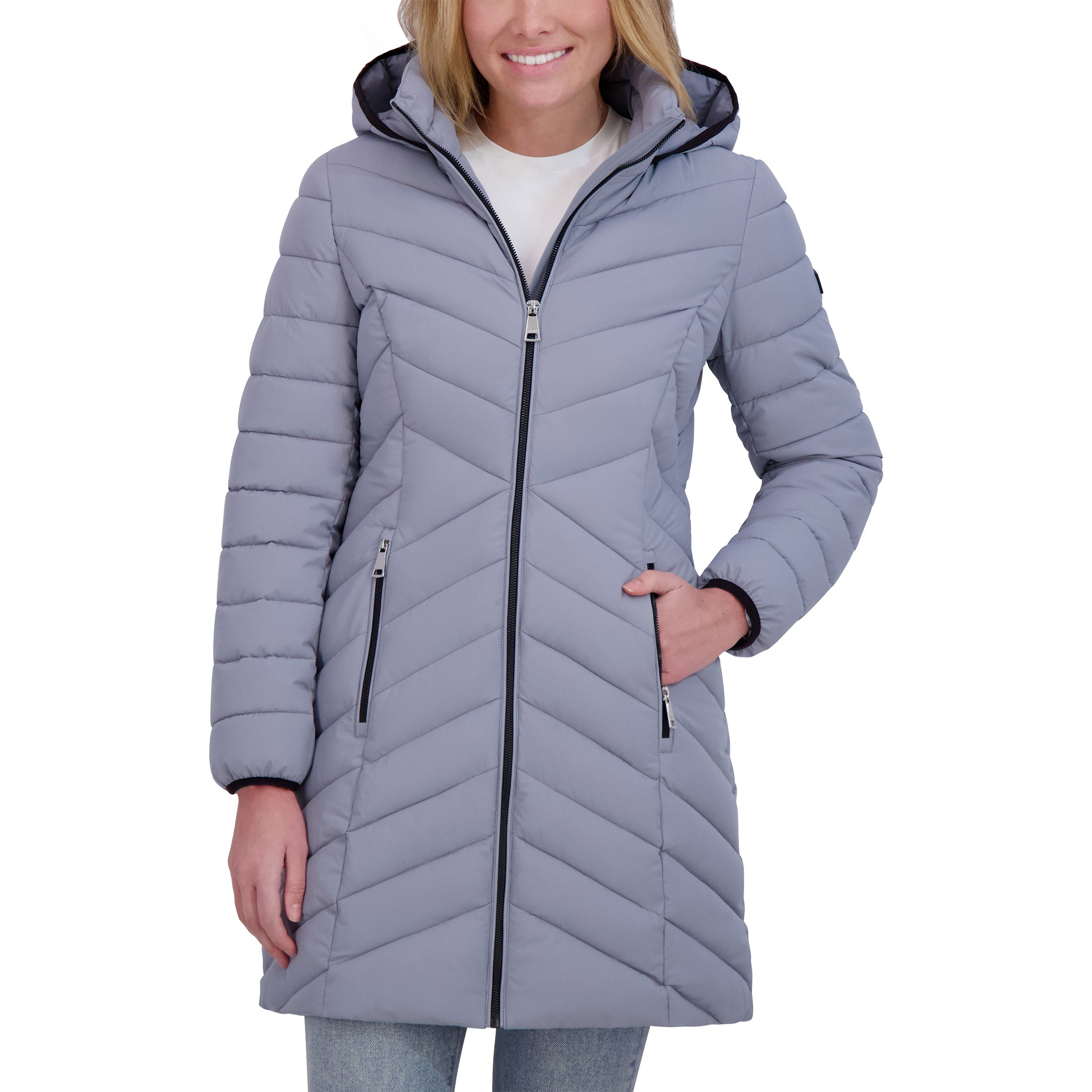 DKNY Women's Stretch Walker Coat