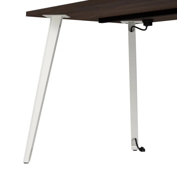 Office Pro Strive L-shaped Desk with Rolling File Cabinet