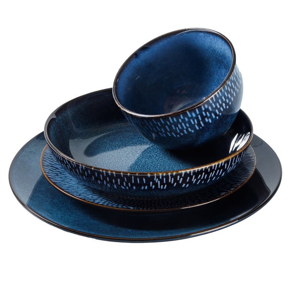 Laurie Gates Catalina Stoneware Dinnerware Set, 16-pieces