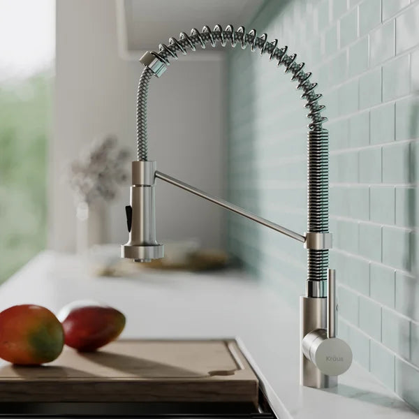KRAUS Spot Free Bolden 18-in Pull-down Kitchen Faucet