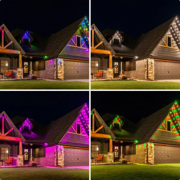 Enbrighten Eternity Smart Eave Permanent Outdoor Lights with 72 RGBWIC LEDs, 100 ft.