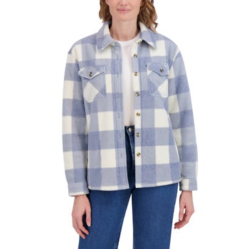SAGE Women's Plush Shirt Jacket