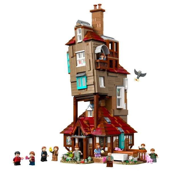 LEGO Harry Potter The Burrow – Collectors’ Edition, Weasley House Building Set with Bonus LEGO Harry Potter Hogwarts Castle: Flying Lessons