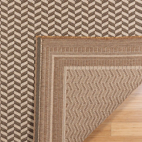 Gertmenian Toscana Collection Raiden Sand Outdoor Area Rug