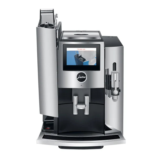 Jura S8 Automatic Espresso Machine with Milk Carafe, Claris Smart+ Filters, and Milk Pipe
