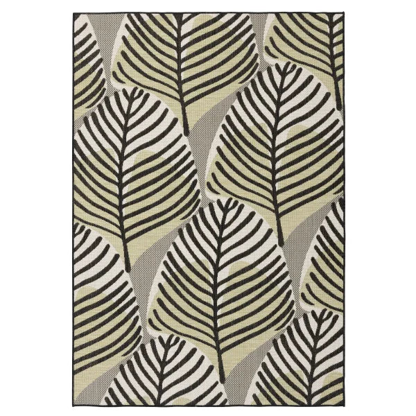 Viana Carnival Collection Leaf Indoor/Outdoor Area Rug