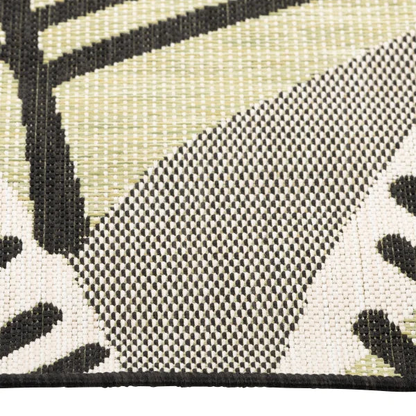 Viana Carnival Collection Leaf Indoor/Outdoor Area Rug