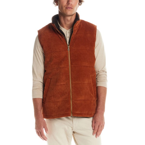 Weatherproof Vintage Men’s Sherpa Lined Cord Vest