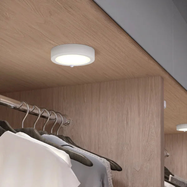 Artika Accent Rechargeable Puck Lights, Pack of 3