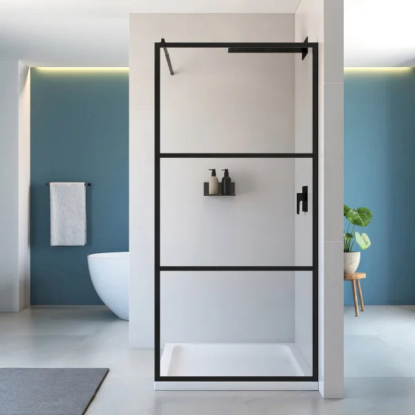 Appollo Ronnie 36 in. × 75 in. Modular Walk In Shower in Matte Black