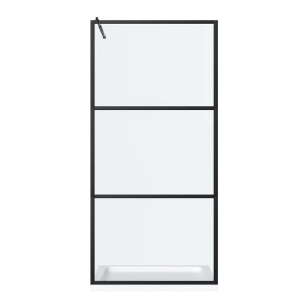 Appollo Ronnie 36 in. × 75 in. Modular Walk In Shower in Matte Black