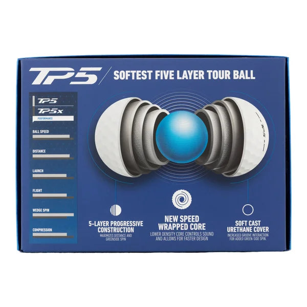 TaylorMade TP5 Golf Ball, 12-count