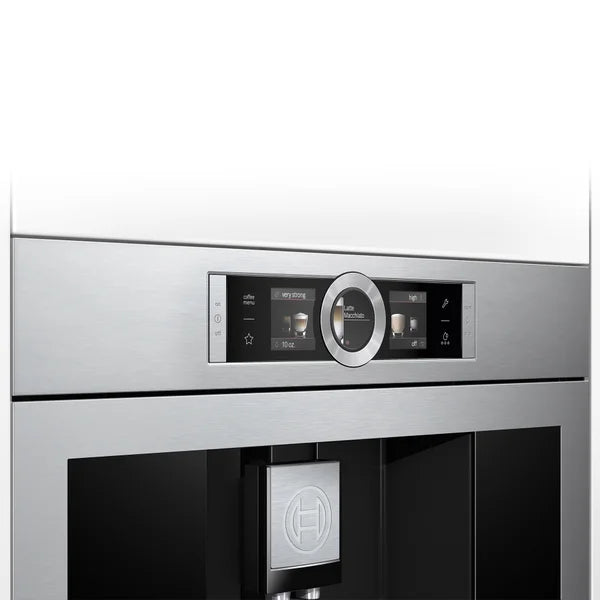 Bosch 800 Series 24 in. Stainless Steel Electric Built-in Coffee Machine with Home Connect