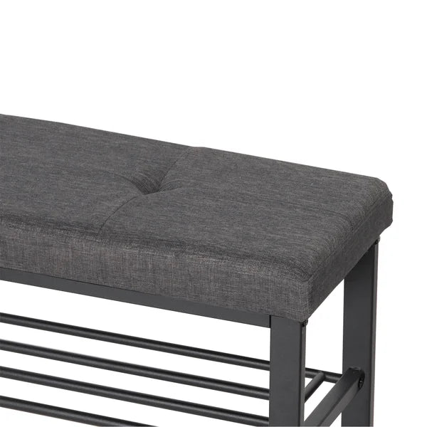 Neatfreak Fabric Upholstered Shoe Storage Bench