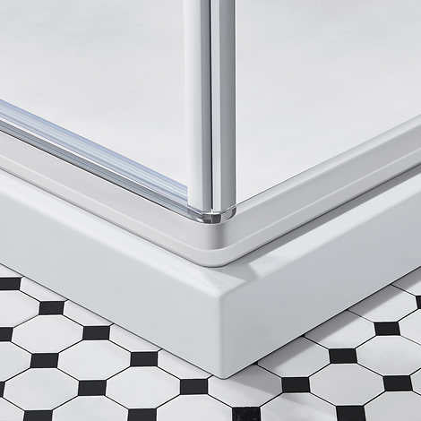 OVE Nicole 42 in. Corner Shower Enclosure with Base