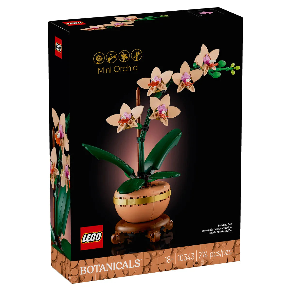 LEGO Botanicals Mini Orchid Building Set for Adults