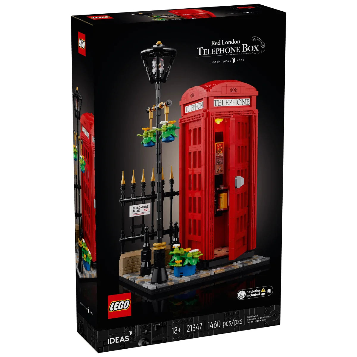 LEGO Ideas Red London Telephone Box with Bonus LEGO Architecture London