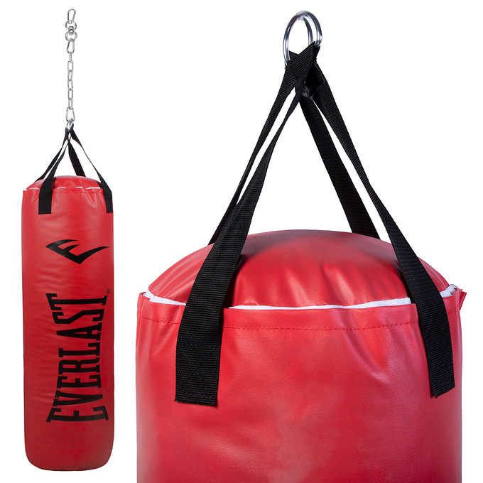 Everlast 80 lb Heavy Bag, Gloves and Heavy Bag Hanger Kit