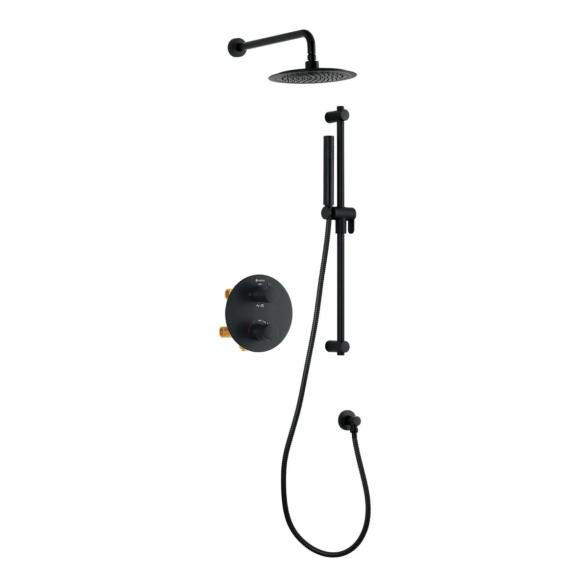 Akuaplus Elite Mya Thermostatic Handheld Shower and Shower Head