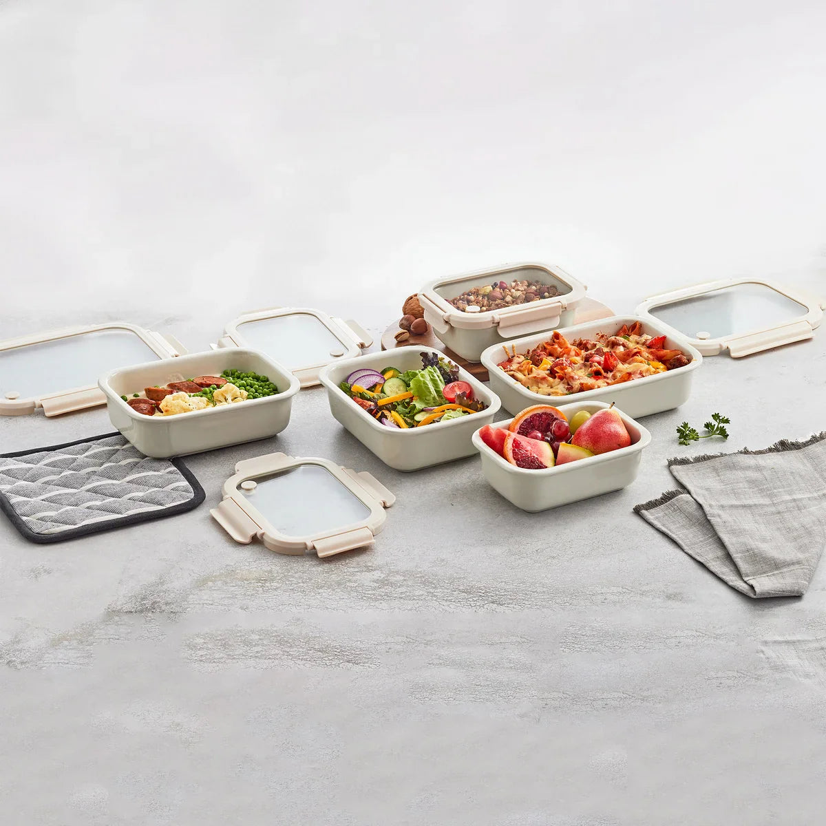 Safdie Ceramic Food Storage Set, 10-piece
