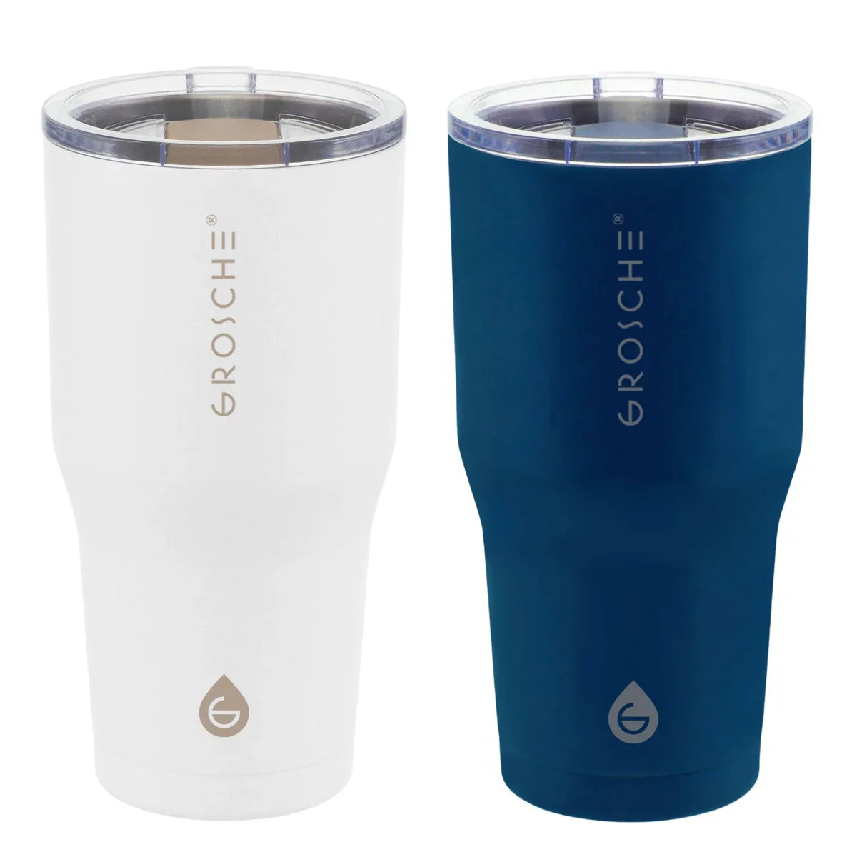 Grosche Yukon 887 ml (30 oz) Travel Mugs, 2-pack
