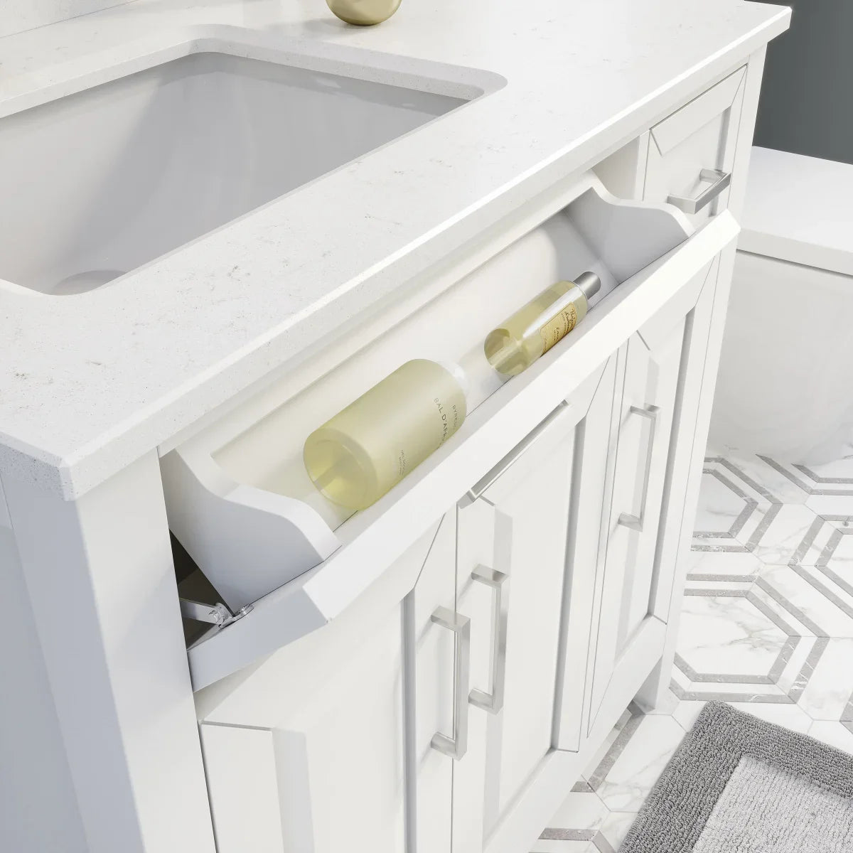 Studio Bathe Thomson Vanity with Power Bar, White