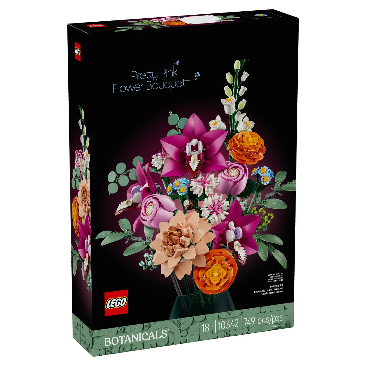 LEGO Botanicals Pretty Pink Flower Bouquet Floral Decor