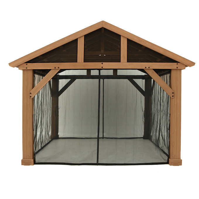 Yardistry 14 ft. x 12 ft. Mosquito Mesh Kit for Pavilion