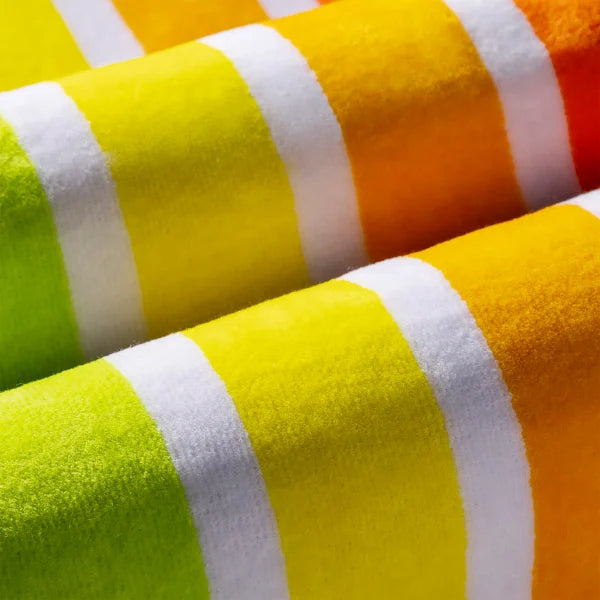 Rainbow & Tropical Toucan Jacquard Beach Towel 2-pack