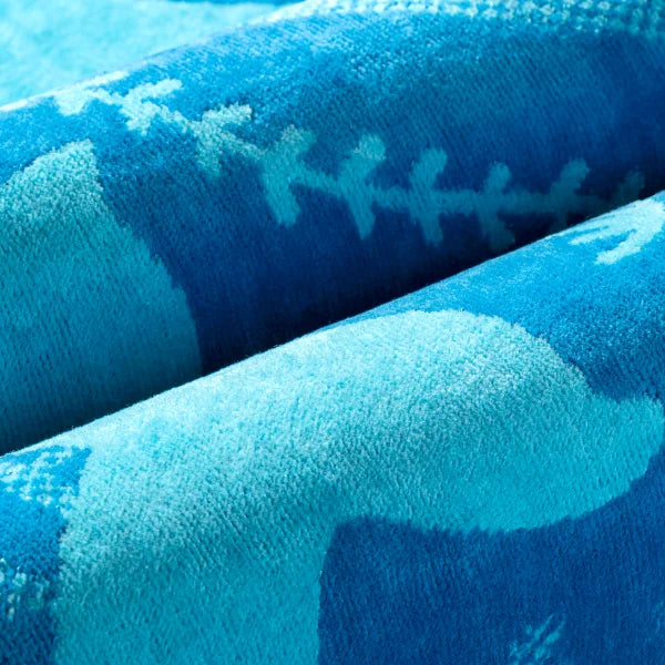 Modern Chevron & Whales Jacquard Beach Towel, 2-pack